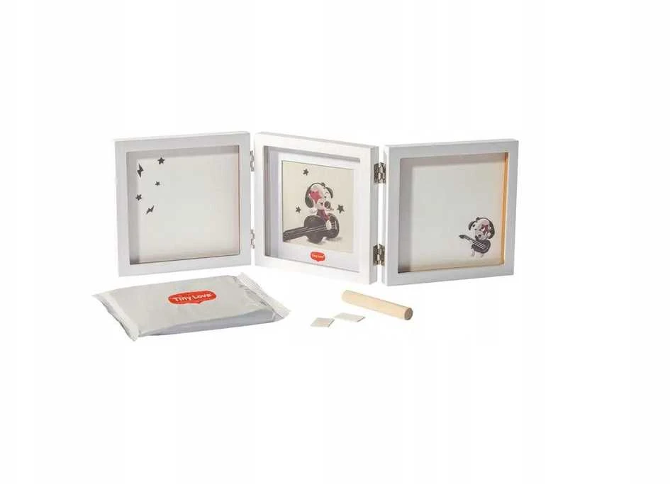 Tiny Love dvigubo rėmelio kūdikio pėdučių/rankų atspaudų rinkinys Baltas 3333166061