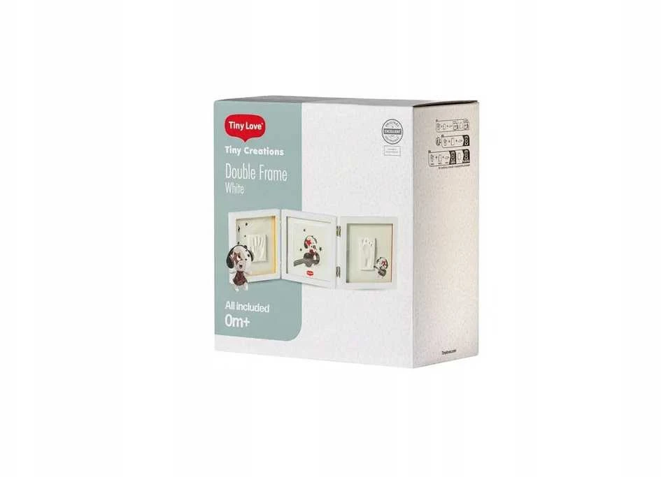 Tiny Love dvigubo rėmelio kūdikio pėdučių/rankų atspaudų rinkinys Baltas 3333166061
