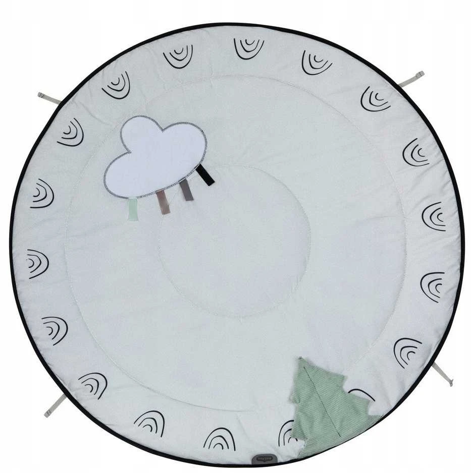 Tiny Love Decor Baby Gym Su mediniu stovu juoda-balta