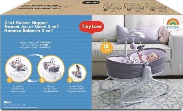 Tiny Love gultukas 3in1, pilkas