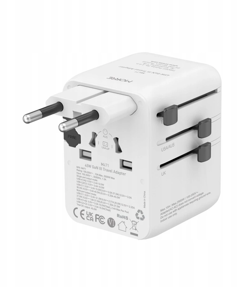 Tiross Adapteris zasilania kelioninis M471 MORRE