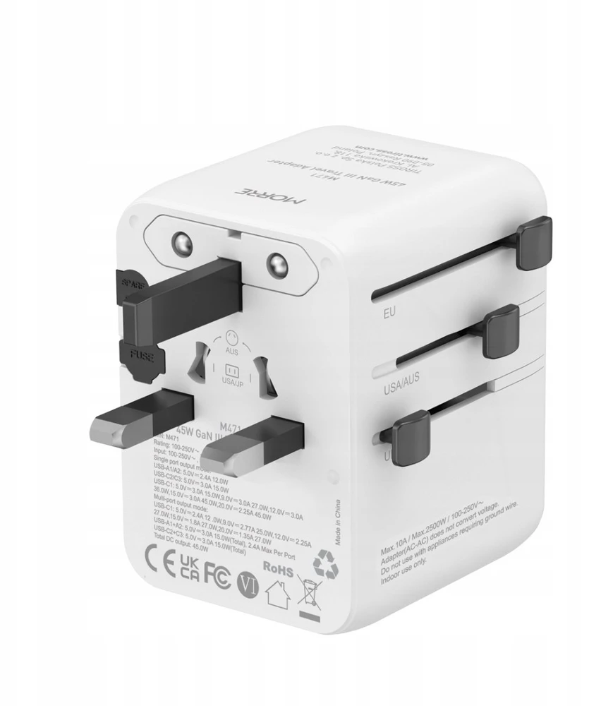 Tiross Adapteris zasilania kelioninis M471 MORRE