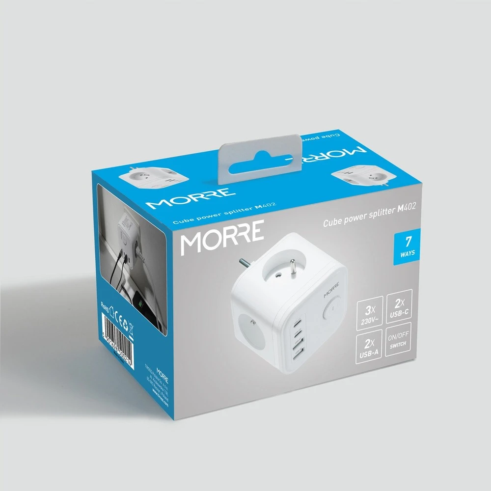 Tiross MORRE KUBINIS ŠAKOTUVAS 3G, 2xUSB, 2xUSB-C