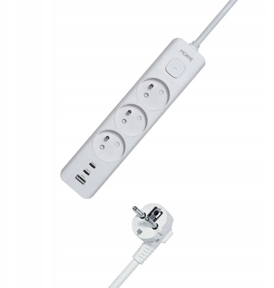 Tiross MORRE MAITINIMO JUOSTA 3G USB, 2xUSB-C, 1,5m