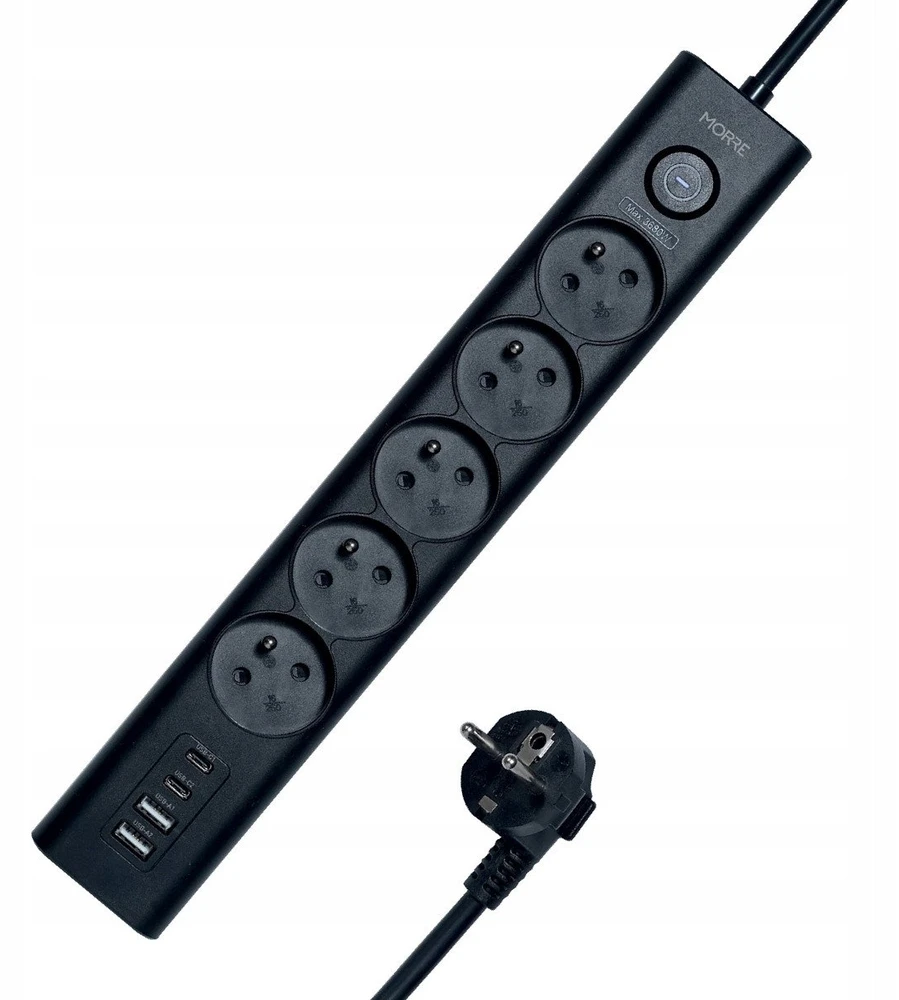 Tiross MORRE MAITINIMO JUOSTA 5G 2xUSB, 2xUSB-C, 1,5m