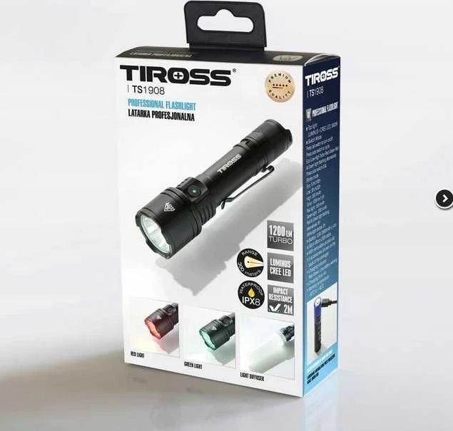 TIROSS CREE LED žibintuvėlis 6500K TS1908
