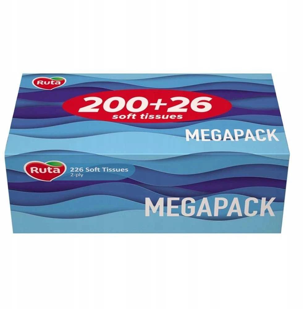 Vienkartinės nosinaitės RUTA MEGAPACK, 2 sl., 226 vnt.