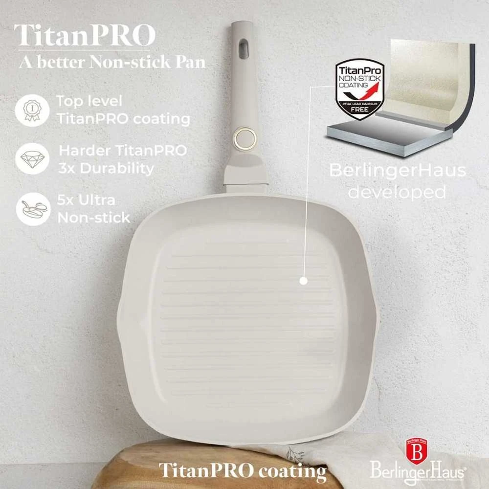 Berlinger Haus keptuvė GRILLO TITANINĖ 28cm BERLINGER HAUS BH-8066 SAHARA