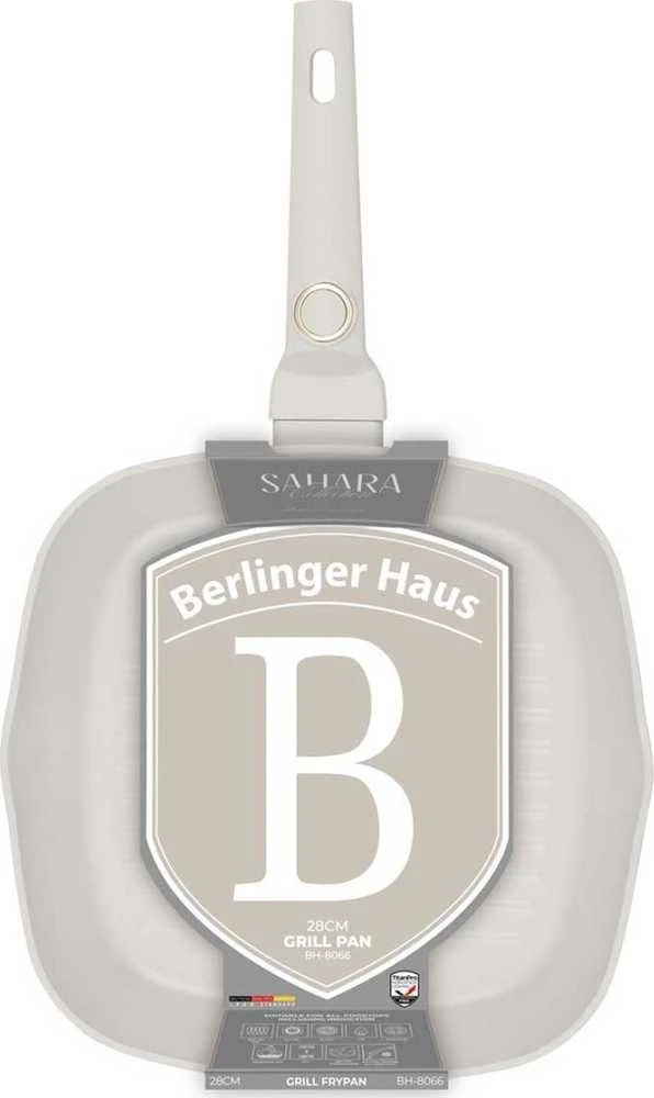 Berlinger Haus keptuvė GRILLO TITANINĖ 28cm BERLINGER HAUS BH-8066 SAHARA