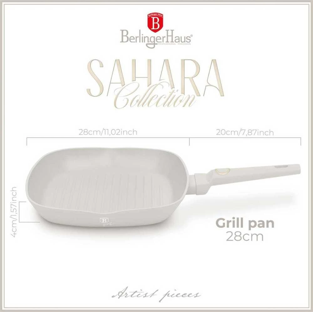 Berlinger Haus keptuvė GRILLO TITANINĖ 28cm BERLINGER HAUS BH-8066 SAHARA