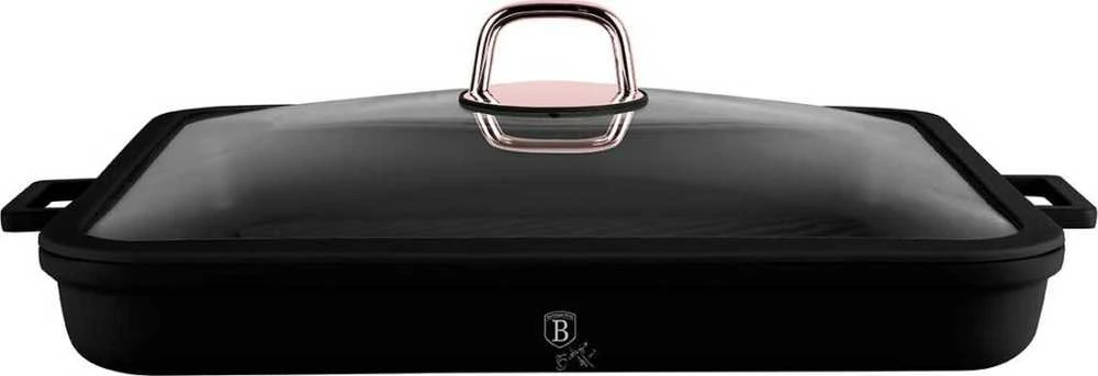 Berlinger Haus keptuvė TITANINĖ KEPTUVĖ SU DANGTELIU 34x34cm BERLINGER HAUS BH-7789 Juodas ROSE