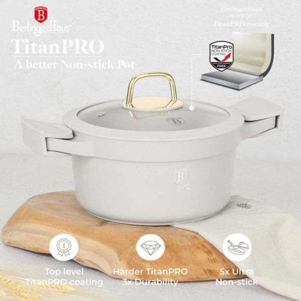 Berlinger Haus TITANINIS PRIKAISTUVIS SU DANGTELIU 20cm BERLINGER HAUS BH-7786 SAHARA