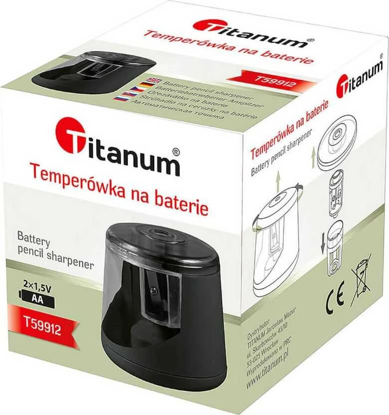 Titanum akumuliatorinis drožtukas pakuotėje
