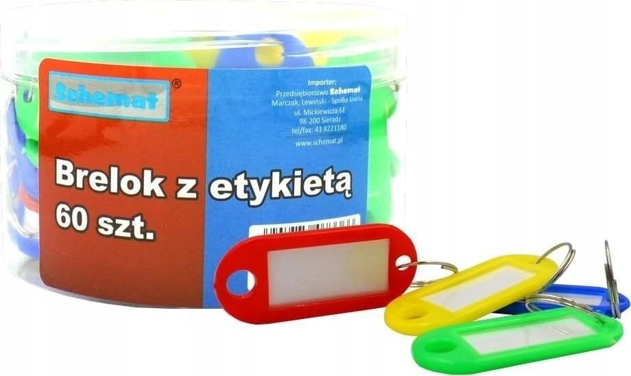 Titanum Titano raktų pakabukai spalvingi 60vnt