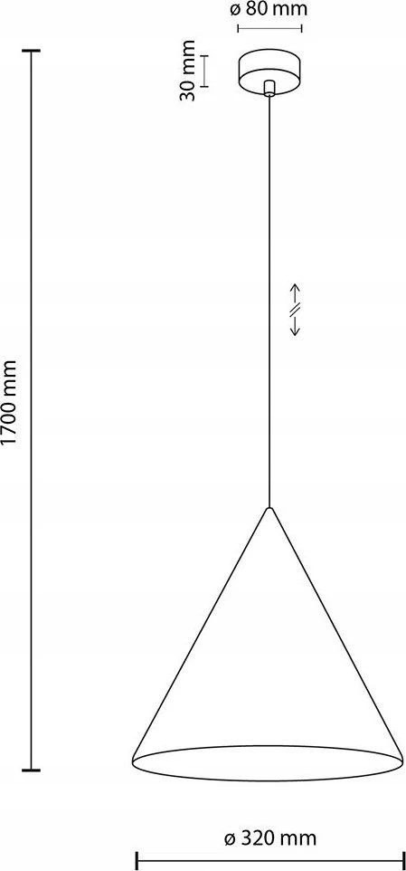 Pakabinamas šviestuvas Tk_Lighting Šviestuvas kabinamas TK Lighting Cono 10057, 15 W, E27