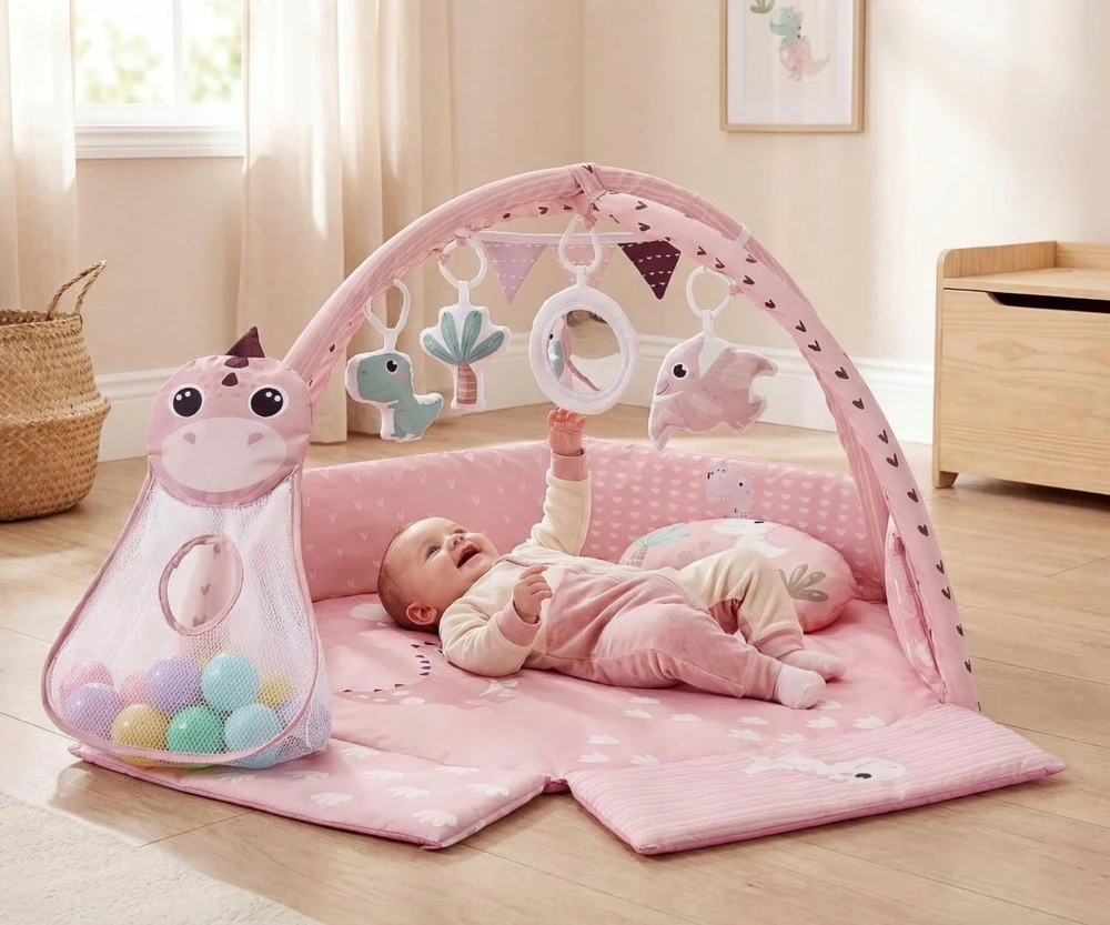 Milly Mally Mata edukacyjna dino pink tinymini rožinė
