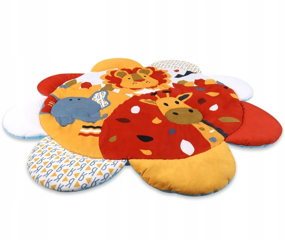Tk Import MILLY MALLY 6145 TinyMini JL639-2B Mokomasis kilimėlis 2in1 Flower Safari