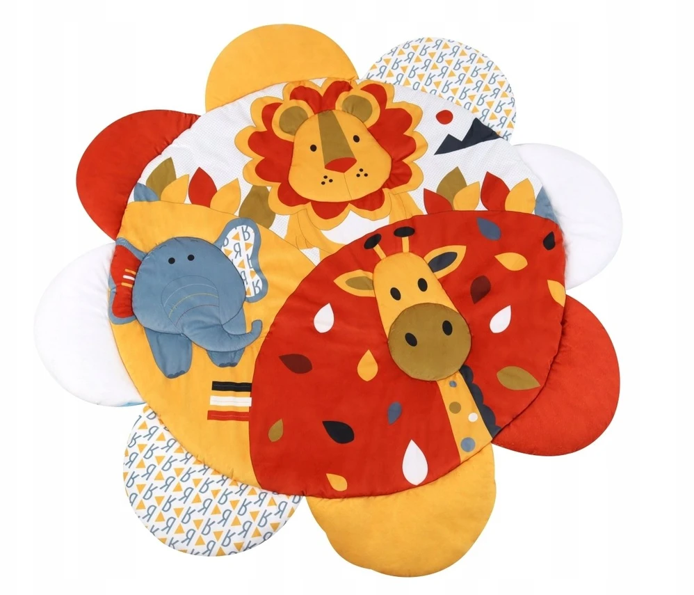 Tk Import MILLY MALLY 6145 TinyMini JL639-2B Mokomasis kilimėlis 2in1 Flower Safari