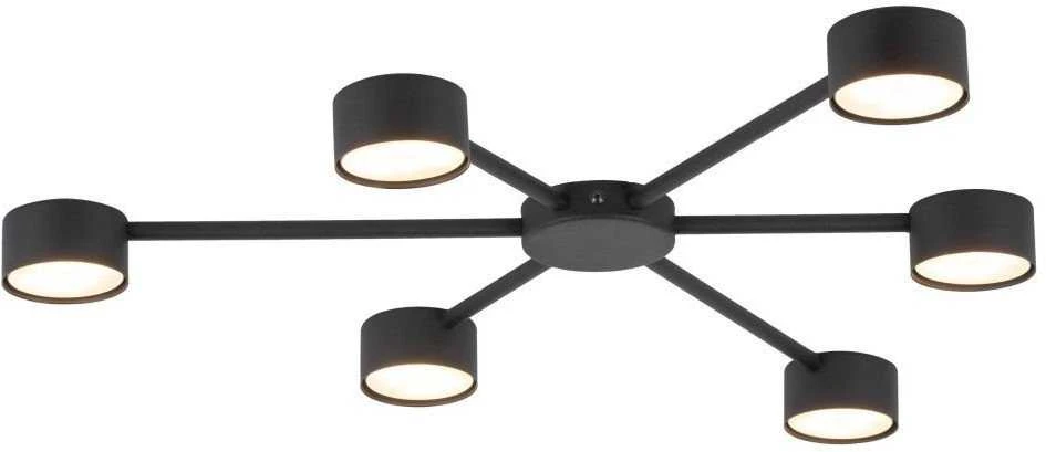 TK Lighting Avia 4692 lubinis šviestuvas 6x10W GX53 juodas