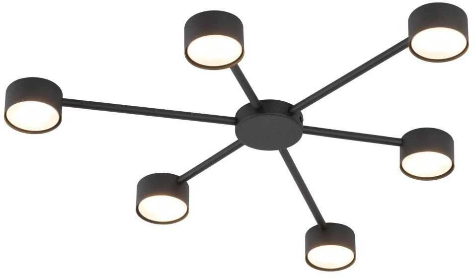TK Lighting Avia 4692 lubinis šviestuvas 6x10W GX53 juodas