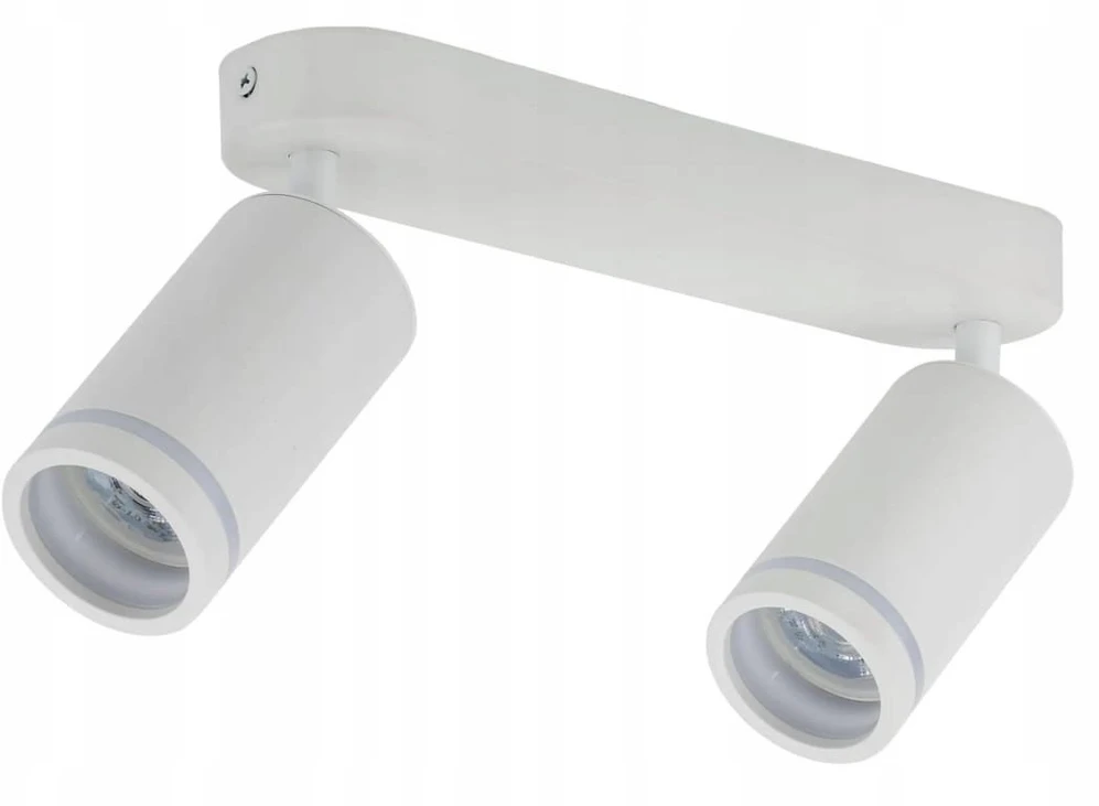 Lubinis šviestuvas Lampa sufitowa TK Lighting Lampa sufitowa balta 2xGU10 metalo sp. Podwójny reflektor natynkowy
