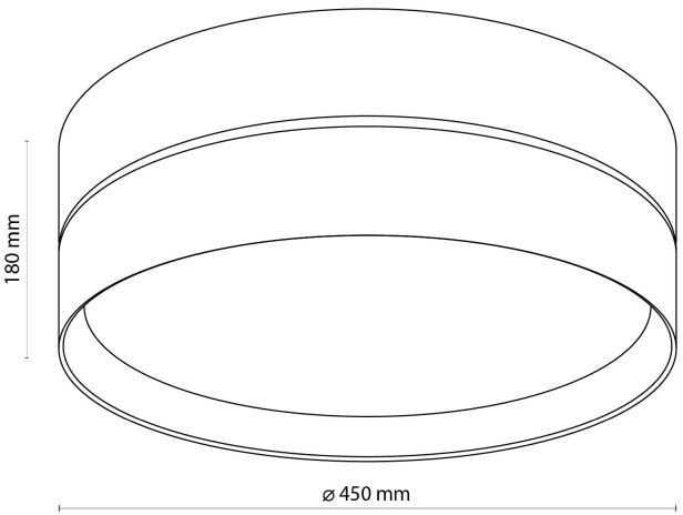 Lubinis šviestuvas TK Lighting Tk Lighting Eco* 5775 plafoninis lubinis šviestuvas 3x15W E27 baltas/pilkas