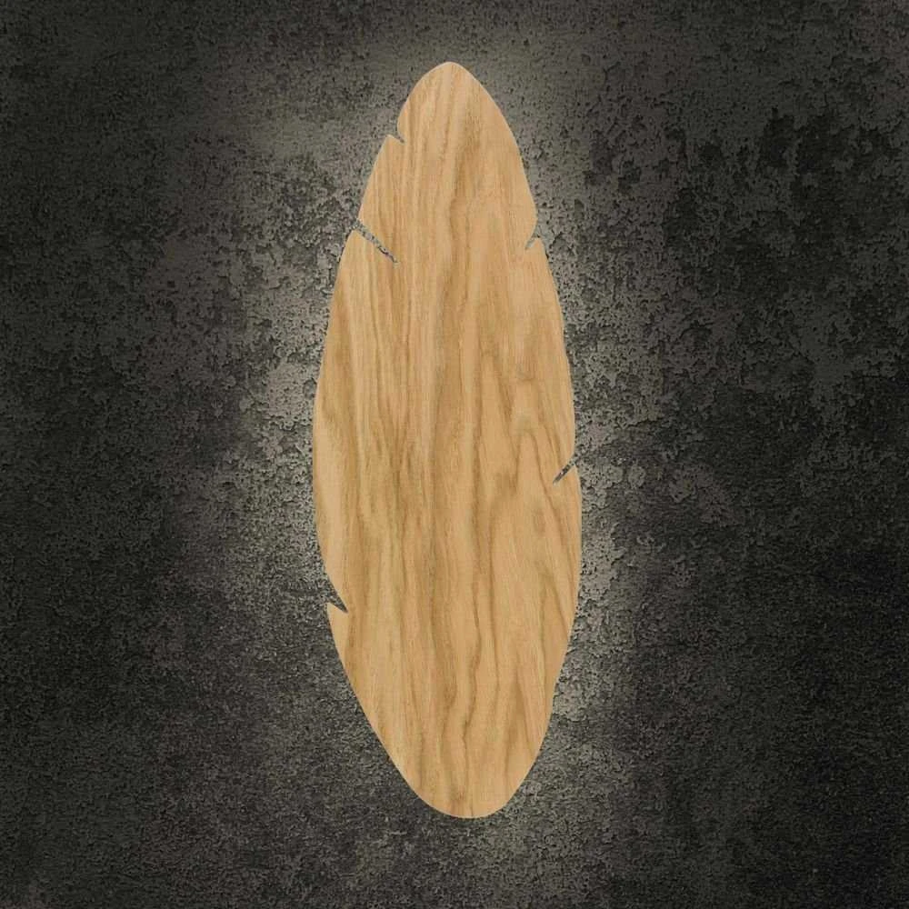 Sieninis šviestuvas Kinkiet TK Lighting Hoja Wood kinkiet lampa ścienna drewniany liść 2x6W G9 drewno (4678)
