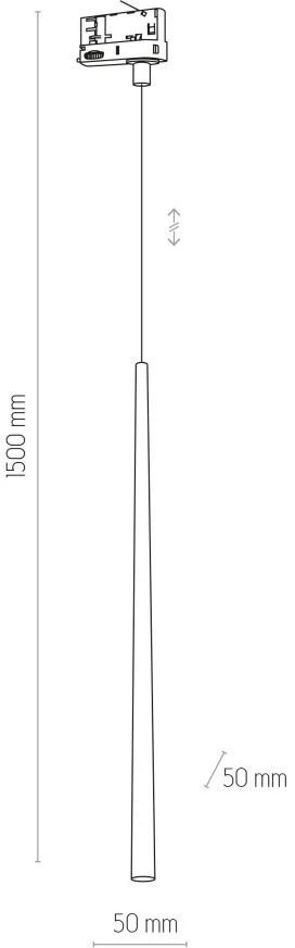 TK Lighting Šviestuvas pakabinamas bėginis 3 fazių PIANO 6029 TK Lighting