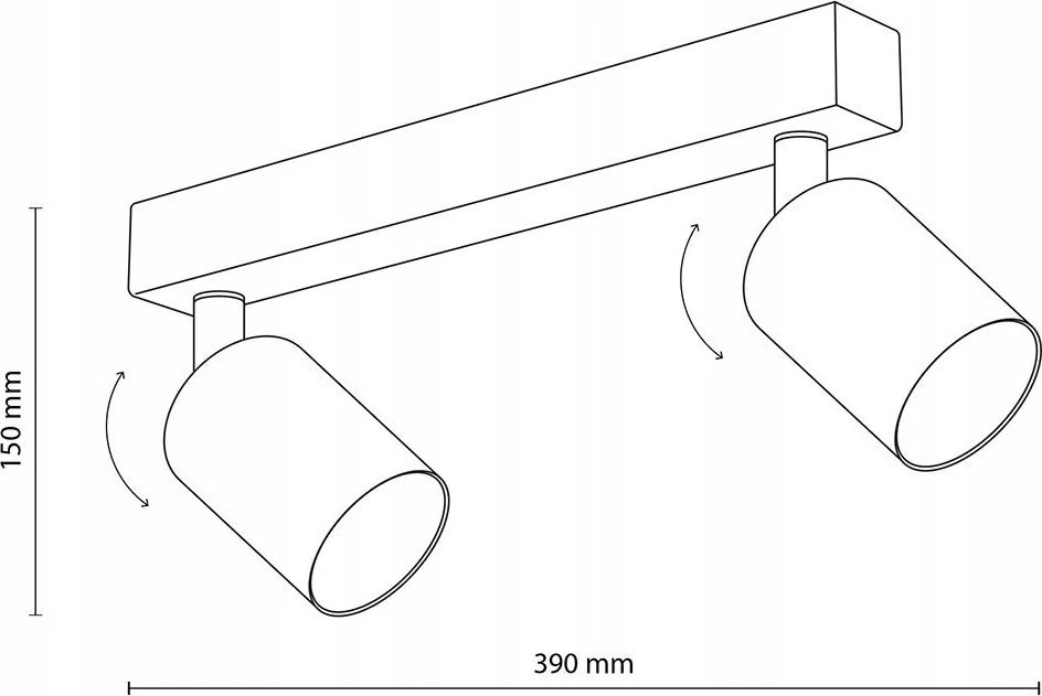 Lubinis šviestuvas Tk_Lighting Šviestuvas nukreipiamasis TK Lighting Top, 20 W, GU10