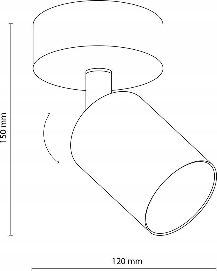 Lubinis šviestuvas Tk_Lighting Šviestuvas sieninis TK Lighting Top 5739, 10 W, GU10