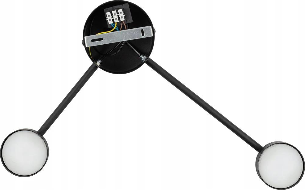 TK Lighting sieninis šviestuvas Tk Lighting Avia 6808 sieninis šviestuvas sieninis šviestuvas modernus metalinis edison strypų ratai 2x10W GX53 juoda
