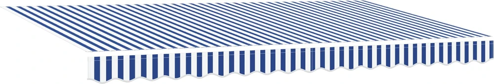 Markizės pakaitinis audinys Mėlyna ir balta 380 x 195 cm