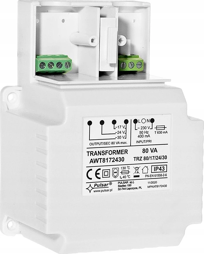 Pulsar AWT8172430 transformatorius TRz 80VA/17V/24V/30V