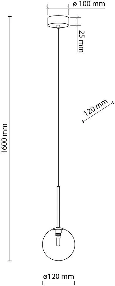 Pakabinamas šviestuvas TKKRYWULT Pakabinamas šviestuvas NILOS Juodas/auksinis 5941 TK Lighting