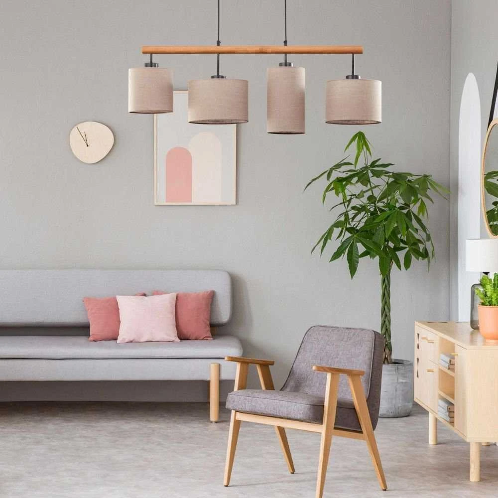 Pakabinamas šviestuvas Tkkrywult Šviestuvas lubinis TK Lighting Deva Nature, 15 W, E27, 6108
