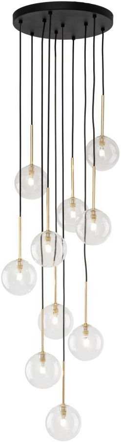 Pakabinamas šviestuvas Lampa wisząca TKKRYWULT TK Lighting Nilos 5944 lampa wisząca zwis 10x6W G9 transparentna/auksinė