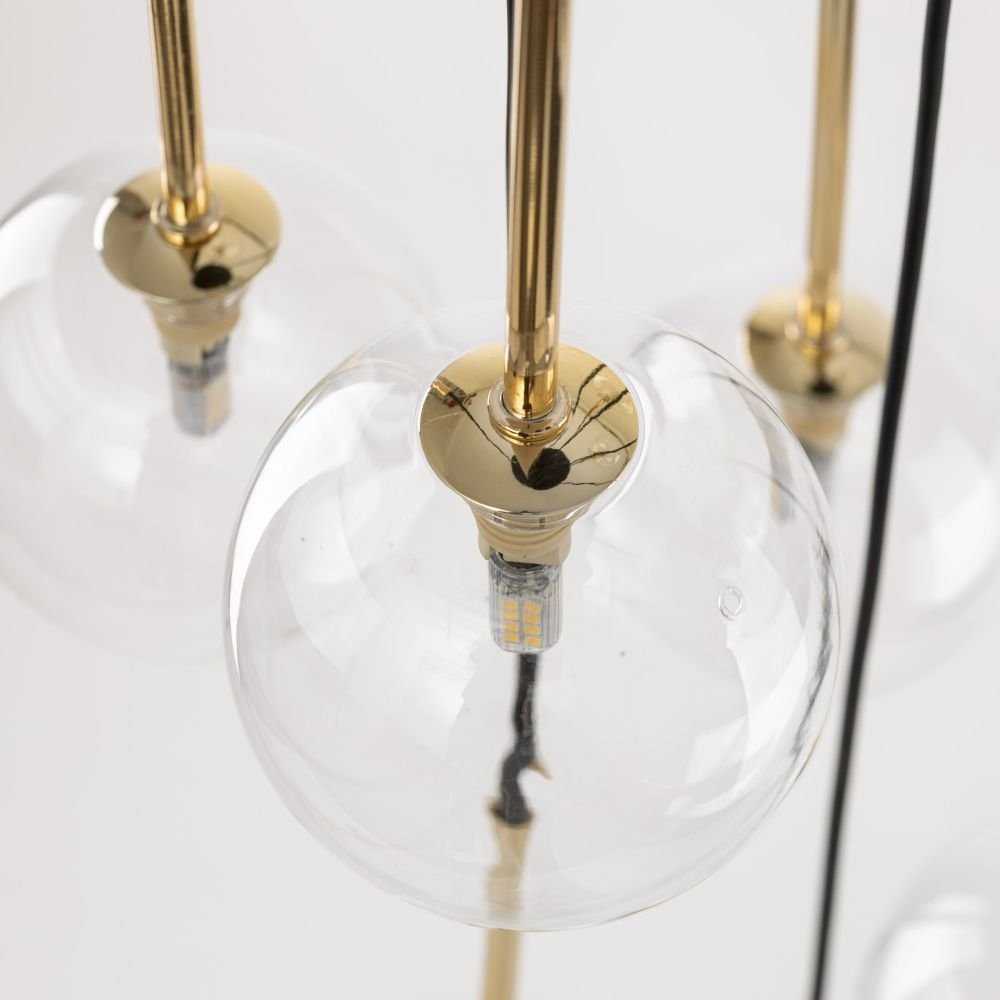 Pakabinamas šviestuvas Lampa wisząca TKKRYWULT TK Lighting Nilos 5944 lampa wisząca zwis 10x6W G9 transparentna/auksinė