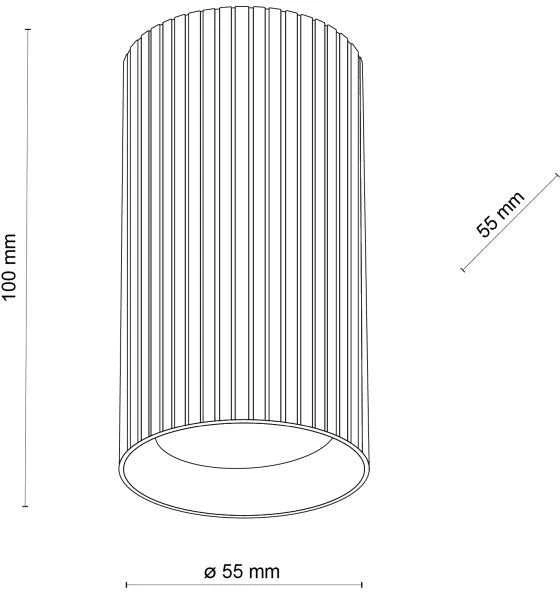 Lubinis šviestuvas Tk_Lighting Šviestuvas įleidžiamas TK Lighting Tune 10022, GU10, juodas