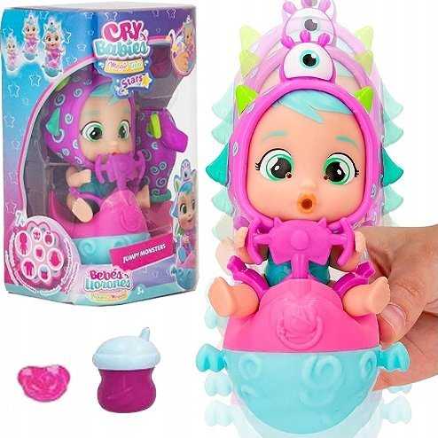 TM Toys Lėlė Cry Babies Magic Tears Jumpy Monsters Fuzz su silikoniniu kostiumu