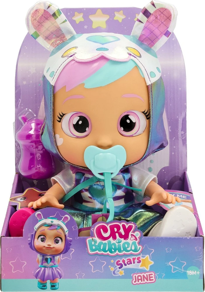 Lėlė kūdikis su priedais Tm Toys Cry Babies Stars Jane 30 cm