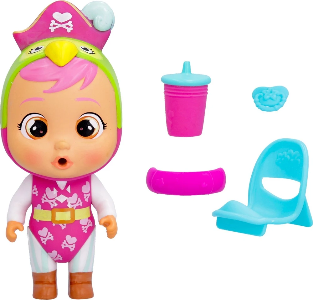 TM Toys Lėlė Cry Babies Magic Tears Beach Babies Lora su maudymosi kostiumėliu