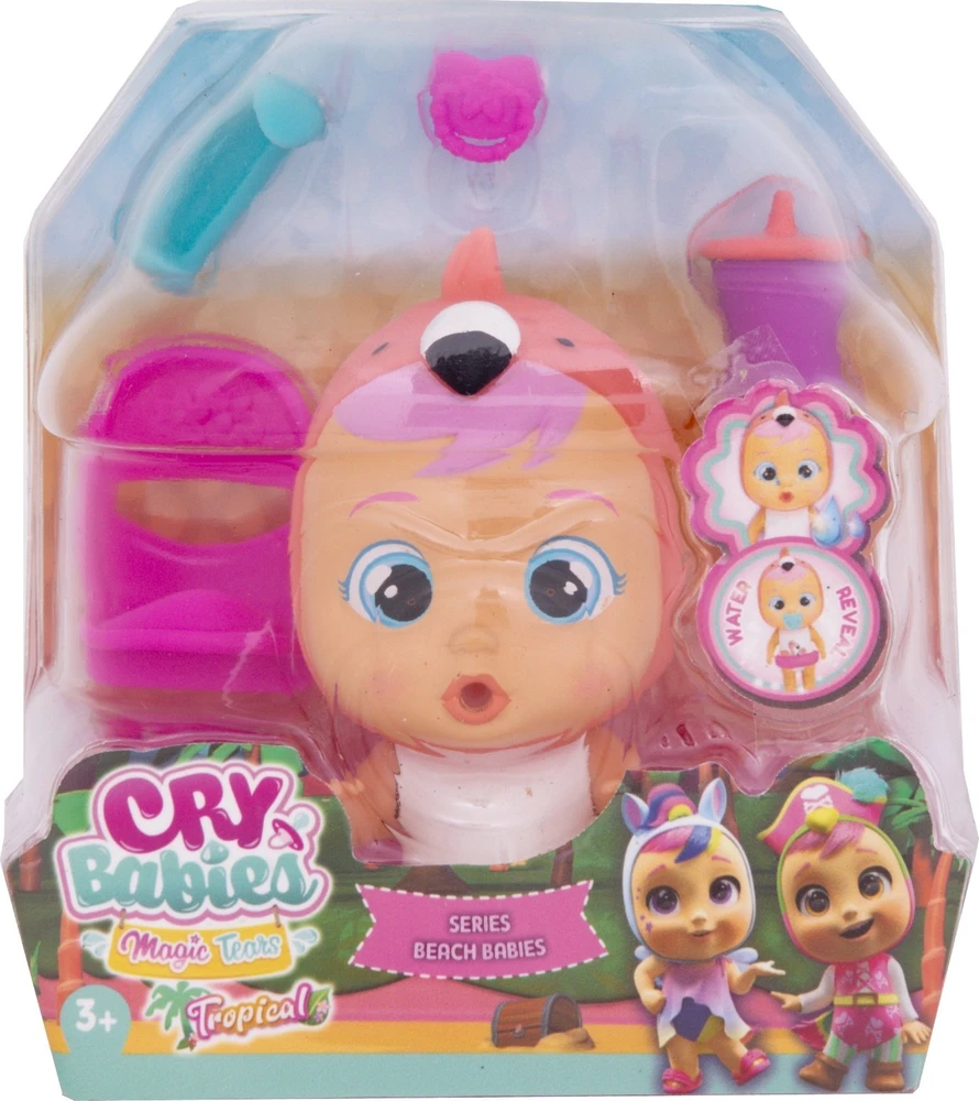 TM Toys Lėlė Cry Babies Magic Tears Beach Babies su maudymosi kostiumėliu