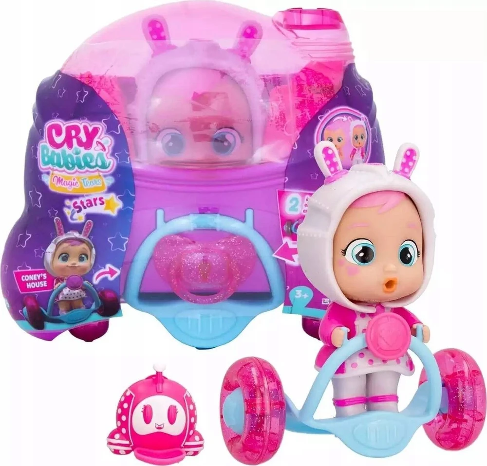 TM Toys Lėlė su nameliu Cry Babies Magic Tears Stars Coney