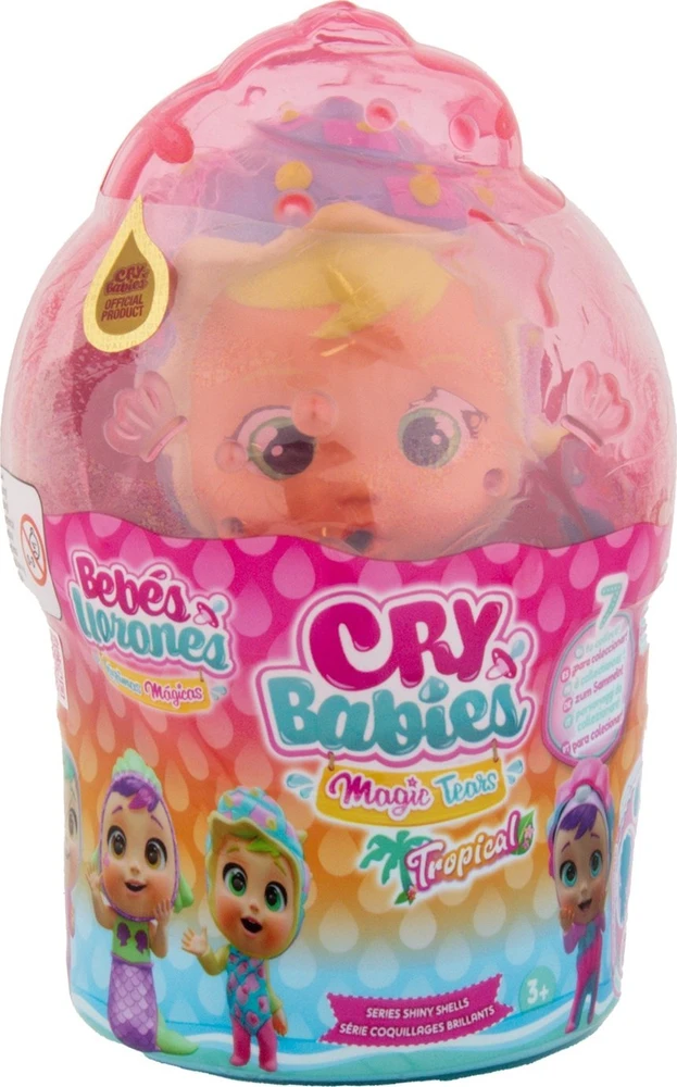 TM Toys Lėlė Cry Babies Magic Tears Shiny Shells Sandy su blizgančia kriaukle