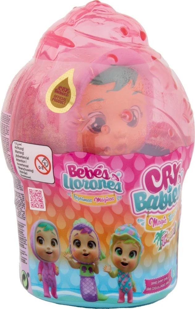 TM Toys Lėlė Cry Babies Magic Tears Shiny Shells Shelly su blizgančia kriaukle
