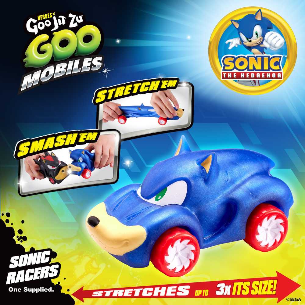TM Toys *****Goo Jit Zu Sonic Stretches Mobiles 08265