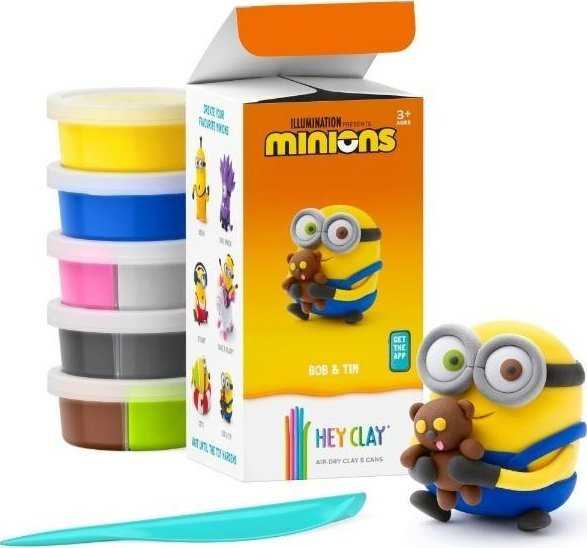 Hey Clay Sveiki, Clay. Minionai. Bobas ir Timas TM žaislai