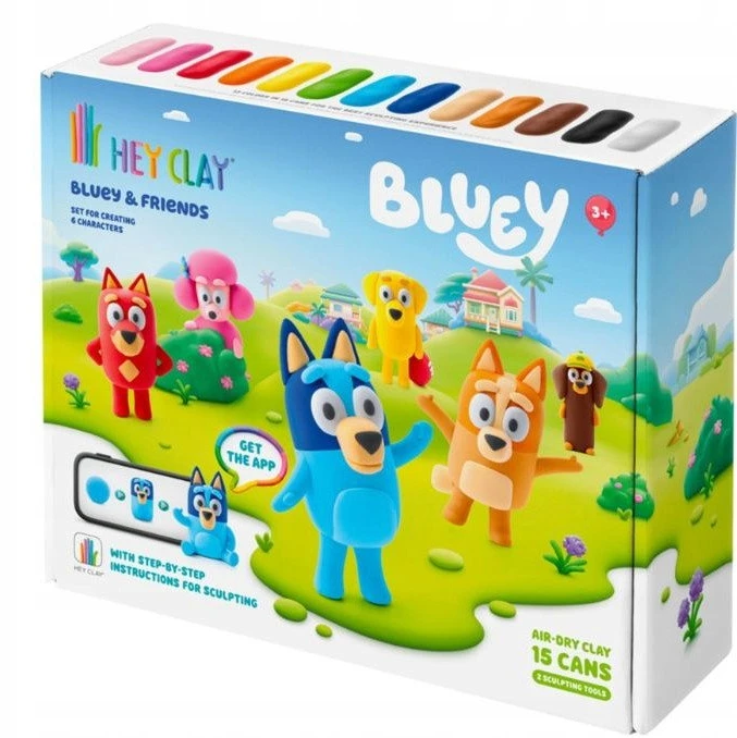 TM Toys Hey Clay Bluey + priedai 15-pak