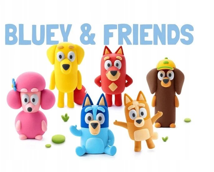 TM Toys Hey Clay Bluey + priedai 15-pak