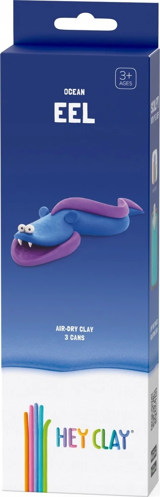 TM Toys Hey Clay Eel žaislas, 3 skardinės, HCL 30060CEE3